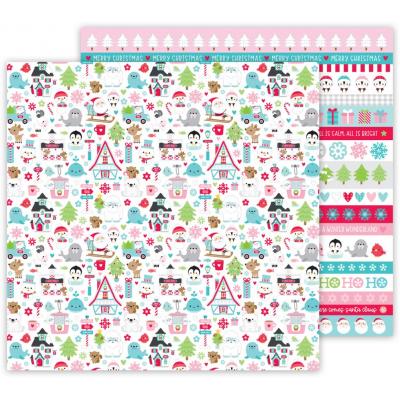 Doodlebug Let It Snow Designpapier - Let It Snow